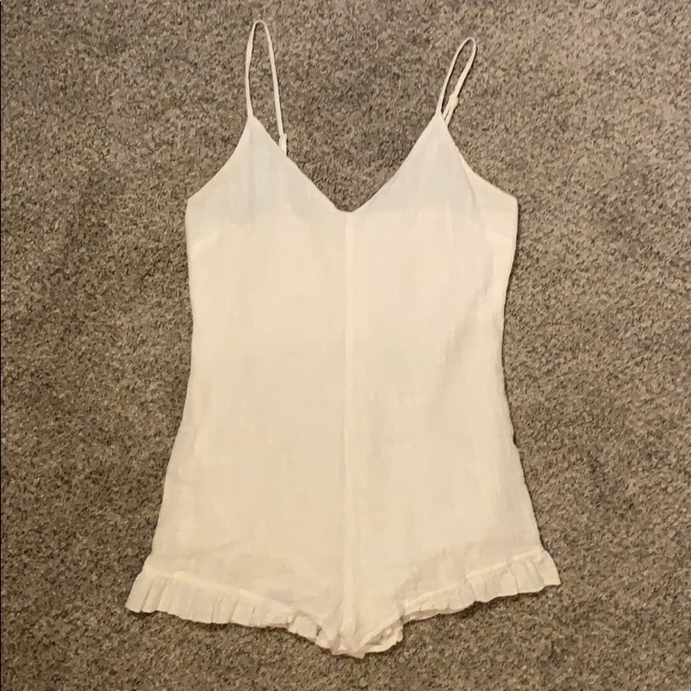 Pacsun L.A Hearts White Linen Romper